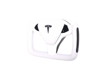 Volant Tesla Model S Plaid Cuir Carbone Personnalisé - vue arrière - Becquet Voiture