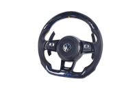 Volant Volkswagen Golf 7 R Carbone Forgé LED - vue arrière - Becquet Voiture