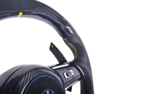 Volant Volkswagen Golf 7 R Carbone Forgé LED - vue de dessus - Becquet Voiture