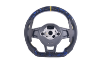 Volant Volkswagen Golf 7 R Carbone Forgé LED - vue de trois-quarts - Becquet Voiture