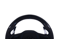 Volant Volkswagen Golf 8 R Carbone Forgé LED Bleu - vue arrière - Becquet Voiture