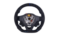 Volant Volkswagen Golf 8 R Carbone Forgé LED Bleu - vue rapprochée - Becquet Voiture