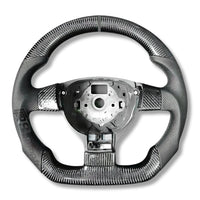 Volant VW Golf 5 GTI R32 Carbone Cuir - vue de dessus - Becquet Voiture