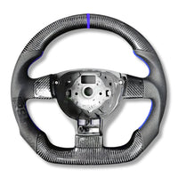 Volant VW Golf 5 GTI R32 Carbone Cuir - vue de profil 2 - Becquet Voiture