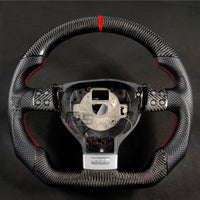 Volant VW Golf 5 GTI R32 Carbone Cuir - vue de trois-quarts - Becquet Voiture