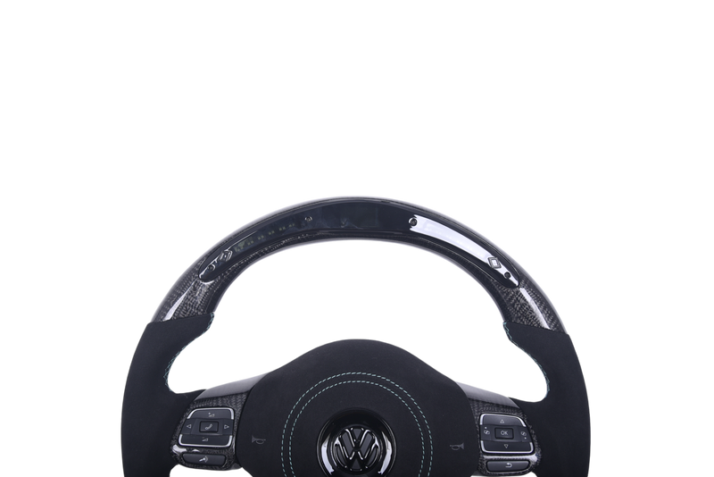 Volant VW Golf 6 Carbone Alcantara LED - vue arrière - Becquet Voiture