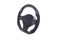 Volant VW Golf 6 Carbone Alcantara LED - vue de dessus - Becquet Voiture