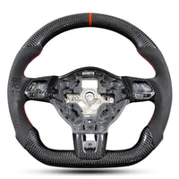 Volant VW Golf 6 GTI R Carbone Cuir Alcantara - packshot studio - Becquet Voiture