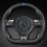 Volant VW Golf 6 GTI R Carbone Cuir Alcantara - vue arrière - Becquet Voiture