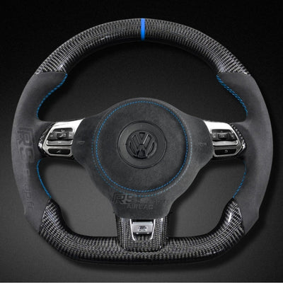 Volant VW Golf 6 GTI R Carbone Cuir Alcantara - vue arrière - Becquet Voiture