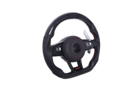 Volant VW Golf 7 Carbone Cuir LED GTD GTI R - vue de profil - Becquet Voiture