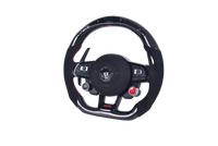 Volant VW Golf 7 GTI Cuir Alcantara Carbone - vue rapprochée - Becquet Voiture