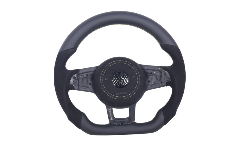 Volant VW Golf 7 GTI Cuir Alcantara - vue de face - Becquet Voiture