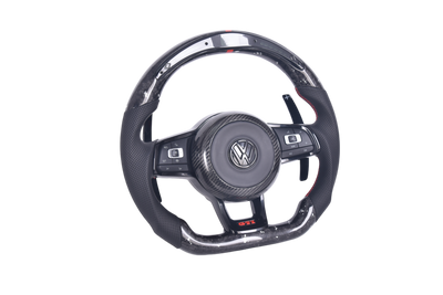 Volant VW Golf 7 GTI R Carbone Forgé - vue de profil - Becquet Voiture