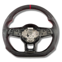 Volant VW Golf 7 GTI R Cuir Carbone Surpiqûres - en situation - Becquet Voiture