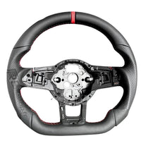 Volant VW Golf 7 GTI R Cuir Carbone Surpiqûres - packshot studio 2 - Becquet Voiture