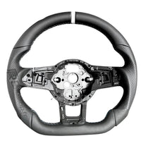 Volant VW Golf 7 GTI R Cuir Carbone Surpiqûres - vue de trois-quarts 2 - Becquet Voiture