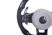 Volant VW Golf 7 R Carbone Alcantara LED V2 - installé sur véhicule - Becquet Voiture