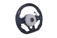 Volant VW Golf 7 R Carbone Alcantara LED V2 - vue de profil - Becquet Voiture