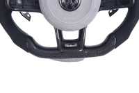 Volant VW Golf 7 R Carbone Alcantara LED V2 - vue de trois-quarts - Becquet Voiture