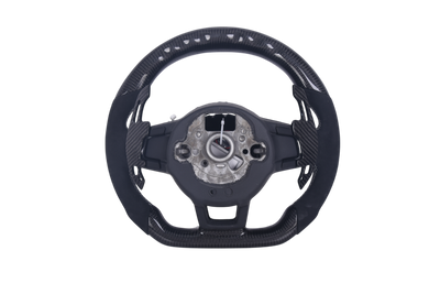 Volant VW Golf 7 R Carbone Alcantara LED V2 - vue rapprochée - Becquet Voiture