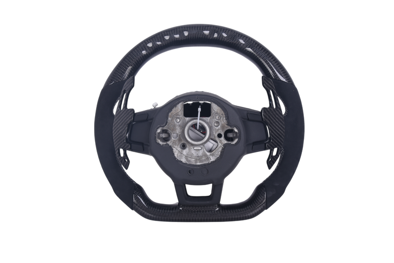 Volant VW Golf 7 R Carbone Alcantara LED V2 - vue rapprochée - Becquet Voiture