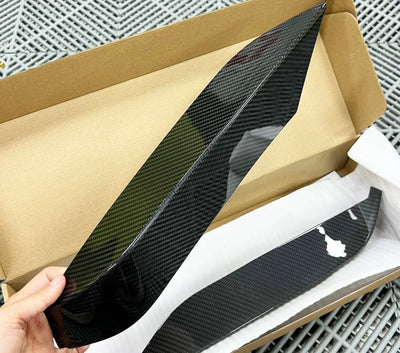 Volets Avant Supérieurs Secs Fibre Carbone BMW F80 F82 - vue arrière - Becquet Voiture