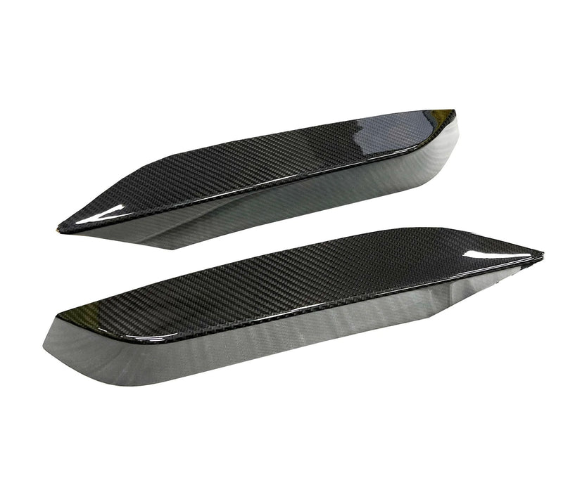 Volets Avant Supérieurs Secs Fibre Carbone BMW F80 F82 - vue de face - Becquet Voiture