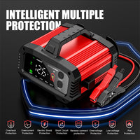 Chargeur de Batterie Voiture FOXSUR 12V 24V 25A avec Fonction Booster